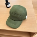 Army green breathable mesh baseball cap for running on a minimalist light wood table - Kids: 2-7 (Adjustable) / Army Green