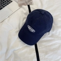 Berretto da baseball classico in cotone blu navy con ricamo PEHP bianco per stile casual - 56-59cm (Regolabile) / Blu Notte