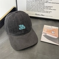 Black cotton baseball cap with blue You are Good embroidery and curved brim - 56-59cm (Adjustable) / Black