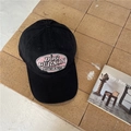 Black cotton baseball cap with vintage Dog Person embroidery in American retro style - 56-60cm (Adjustable) / Black