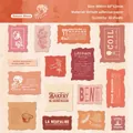 Sunset Glaze retro stickers in translucent vellum paper for DIY journal decoration - Sunset Glaze
