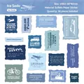 Retro vintage paper stickers set Ice Soda theme with 30 pieces for DIY scrapbooking - Ice Soda
