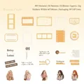Caramel Latte vintage PET stickers set met retro filmkaders en koffiemeisje ontwerpen - Karamel Latte