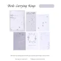 Memo-Pads mit Relief-Silberprägung, Vögel- und Ring-Designs, Retro-Stil, 20 Blatt-Set - Vögel Tragen Ringe