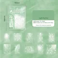 Set di adesivi decorativi in PET piume traslucide per scrapbooking da 20 pezzi - Piuma di Luce / 20 Pezzi