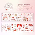 Jenny's Playmates PET decorative tape with cute bear and strawberry glitter sand patterns - Jenny's Little Playmate