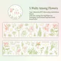 Floral waltz PET decorative tape with sparkling glitter finish for DIY scrapbooking - Flower Waltz