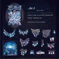 Blue Nightfall PET-stickers met koudfolie voor journaling en scrapbooking 15 stuks - 4. Blauwe Nachthemel