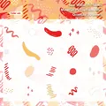 Set de pegatinas artísticas de PET con patrones abstractos coloridos para diarios, 20 hojas - Conjunto de Colores / Paquete de 20