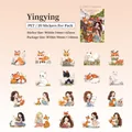 Cartoon PET Aufkleber Pack mit niedlichen Mädchen und Fuchs Illustrationen für DIY Journal - Fuchs