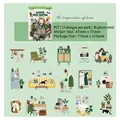 Σετ 30 αυτοκόλλητα PET με σχέδια κινουμένων σχεδίων για scrapbooking και διακόσμηση DIY - Ζεστασιά του Σπιτιού / 30 Φύλλα