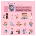 Pegatinas decorativas de PET impermeables tema moda 30 piezas para scrapbooking DIY - Atuendo de Hoy / 30 Hojas