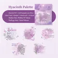 Hyacinth themed purple PET floral stickers with silver laser foil for DIY journaling - Hyacinth Sketch