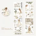 Holiday Planning series PET tape with vintage lifestyle illustrations and floral scenes - Holiday Plan
