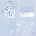 Light Dust Crystal Tales PET stickers set with 10 crystal patterns for DIY journaling - Light Dust