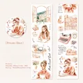 Princess Diary theme PET decorative tape with cute watercolor hand-drawn illustrations - Princess Diary