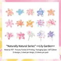 Lilienblumen PET-Dekosticker für Journaling mit 15 Stück und UV-Druckdetails - 15 Stück / Lilien Garten