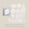 Set di 30 adesivi vintage floreali in schiuma washi per scrapbooking con design retrò - Storia di Piccoli Fiori
