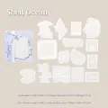 Set di 30 adesivi 3D a rilievo con conchiglie marine per decorazioni scrapbooking - Oceano di Conchiglie