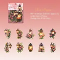 Rose Preface vintage PET stickers featuring lanterns and roses for journaling decoration - Rose Preface (5914105188467)