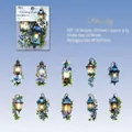 Blue lily vintage PET stickers set with retro lamp designs and 10 decorative sheets - Blue Lily Melody (5914105188472)