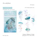 Sea Salt Foam PET stickers with laser silver finish featuring cute umbrella illustrations - Sea Salt Foam
