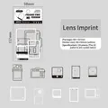 Monochrome retro camerakader stickers voor DIY scrapbooking decoratie, set van 20 - Lensafdruk