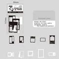 DIY-stickersset voor briefpapier met 20 stuks zwart-witte poststempel silhouetontwerpen - Poststempel Silhouet