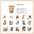 Coffee Love stickerset met 30 handgetekende illustraties voor scrapbooking en agenda's - Koffie Liefde