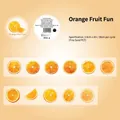 Sparkling PET tape featuring orange fruit slices for summer theme DIY journal decoration - Orange Fruit Fun
