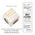 Retro Holzstempel mit November Motiv für DIY Scrapbooking und Bastelarbeiten - Eleganter Aufstand