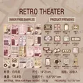 Retro theater style DIY craft paper kit with 20 sheets of interactive vintage designs - Retro Theater
