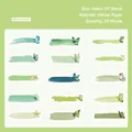 Autocollants papillon aquarelle verte sur papier vélin pour scrapbooking vintage - Moss Script