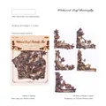 Pegatinas de mariposa vintage en papel de madera con detalles en relieve calado, 20 piezas - Mariposa de Hoja Muerta Volando