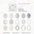 Κάρτες από διάτρητο χαρτί δαντέλας για scrapbooking με 15 vintage γκρι-λευκά σχέδια - Γκρι Και Λευκή Γη