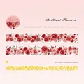Brilliant Flowers PET-tape met parelmoerglans finish en roze bloemenpatroon - Schitterende Bloemen