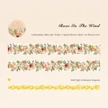 Rose In The Wind PET decoratieve tape met pareleffect voor bloemig bulletjournal - Roos in de Wind