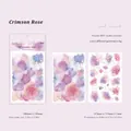 Scharlachrote Rose Vintage PET Transfer-Aufkleber für DIY Scrapbook Dekoration - Karminrote Rose