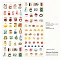 Afternoon tea themed decorative synthetic paper washi tape with watercolor desserts - 3. Afternoon Tea