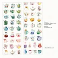 Beautiful tea set theme decorative washi tape with watercolor kettle patterns for journaling - 4. Beautiful Tea Set