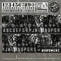 Vintage industrial style black masking tape with white letters and numbers for journaling - Vintage Notes-1. Inertial Forgetfulness