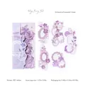 Kikyo Fairy Tale purple PET stickers set featuring floral and gothic frames for scrapbooking - Bellflower Fairytale