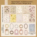 Set di 23 fogli di carta vintage retrò per scrapbooking e collage fai-da-te - Stelle Irrisolte