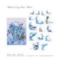 PET-Sticker-Set Whales Leap Over Waves für DIY-Scrapbooking mit 30 Wasserfarben-Decals - Wale Springen Über Wellen