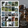 Landscape photography decorative material book with 50 sheets of writing paper cards - Afterglow Tide