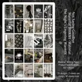 Infeelme Night's Warmth series 50pcs black and white photography DIY paper stickers set - Night's Afterglow