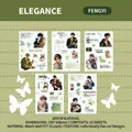 Windy collection boy themed scrapbooking stickers set with washi and PET materials - Green Style (Fengyi)