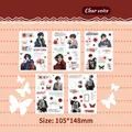 Anime-style boy themed sticker set with 10 washi and PET sheets for DIY scrapbooking - Warm Style (Qingsheng)