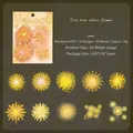 Golden fireworks PET sticker set, waterproof transparent DIY scrapbooking decals 20 pieces - Fireworks