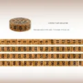 Nastro washi vintage stile metro a nastro marrone caffè per decorazione di agende - Stile Metro a Nastro Caffè